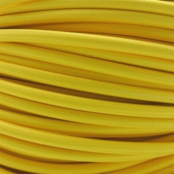 Žlutý opředený kabel CYSY 3x0,75   