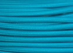 Tyrkysový textilní kabel CYSY 3x0,75