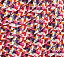 Vícebarevný textilní kabel 