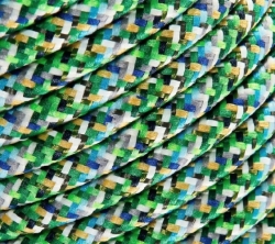 Vícebarevný textilní kabel 