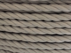 Opředený béžově-šedý splétaný kabel 3x0,75mm