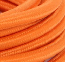 Oranžový textilní kabel CYSY 2x0,75