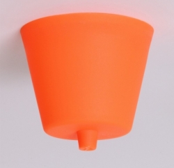 Oranžová stropní plastová krytka 