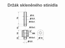 Držák skleněného stínidla 