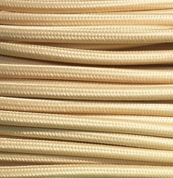 Bežový textilní kabel 2x0,75mm 