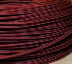 Bordó textilní kabel CYSY 2x0,75