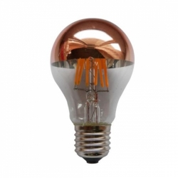 Žárovka LED G60-788-240V-6W-E27-zlatý vrchlík   