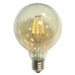 Retro žárovka LED G125-6AD-240V-6W-E27