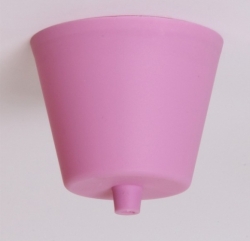Ružová stropní plastová krytka 