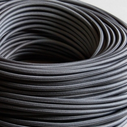 Šedý textilní kabel CYSY 3x0,75mm 