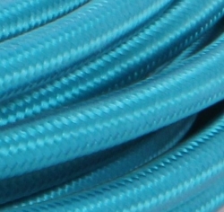Tmavě tyrkysová kabel opletený CYSY 2x0,75mm