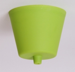 Zelený stropní plastová krytka
