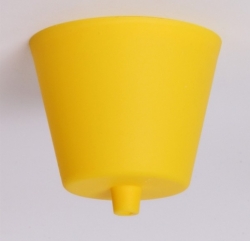 Žlutá stropní plastová krytka